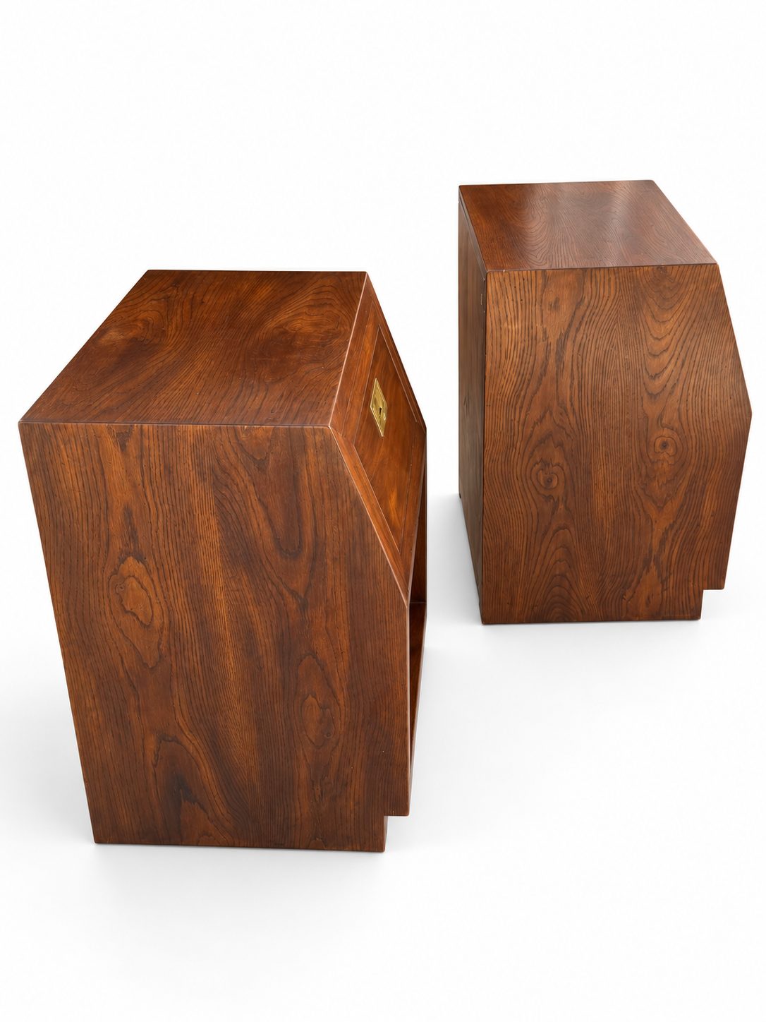 Pair of Vintage Henredon Campaign-Style Nightstands — view 7