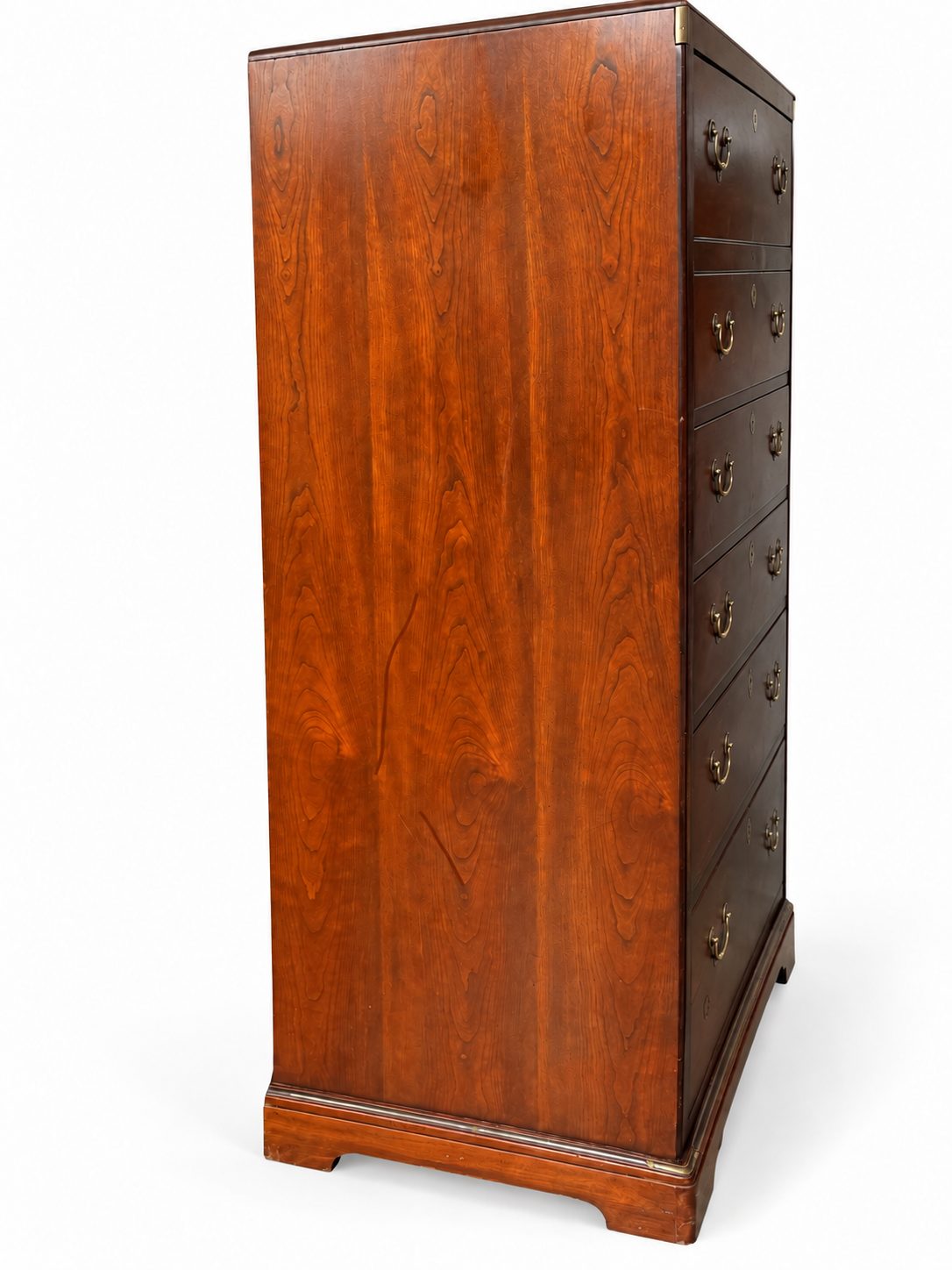 National Mt. Airy Campaign-Style Tall Chest With Brass Hardware — view 10