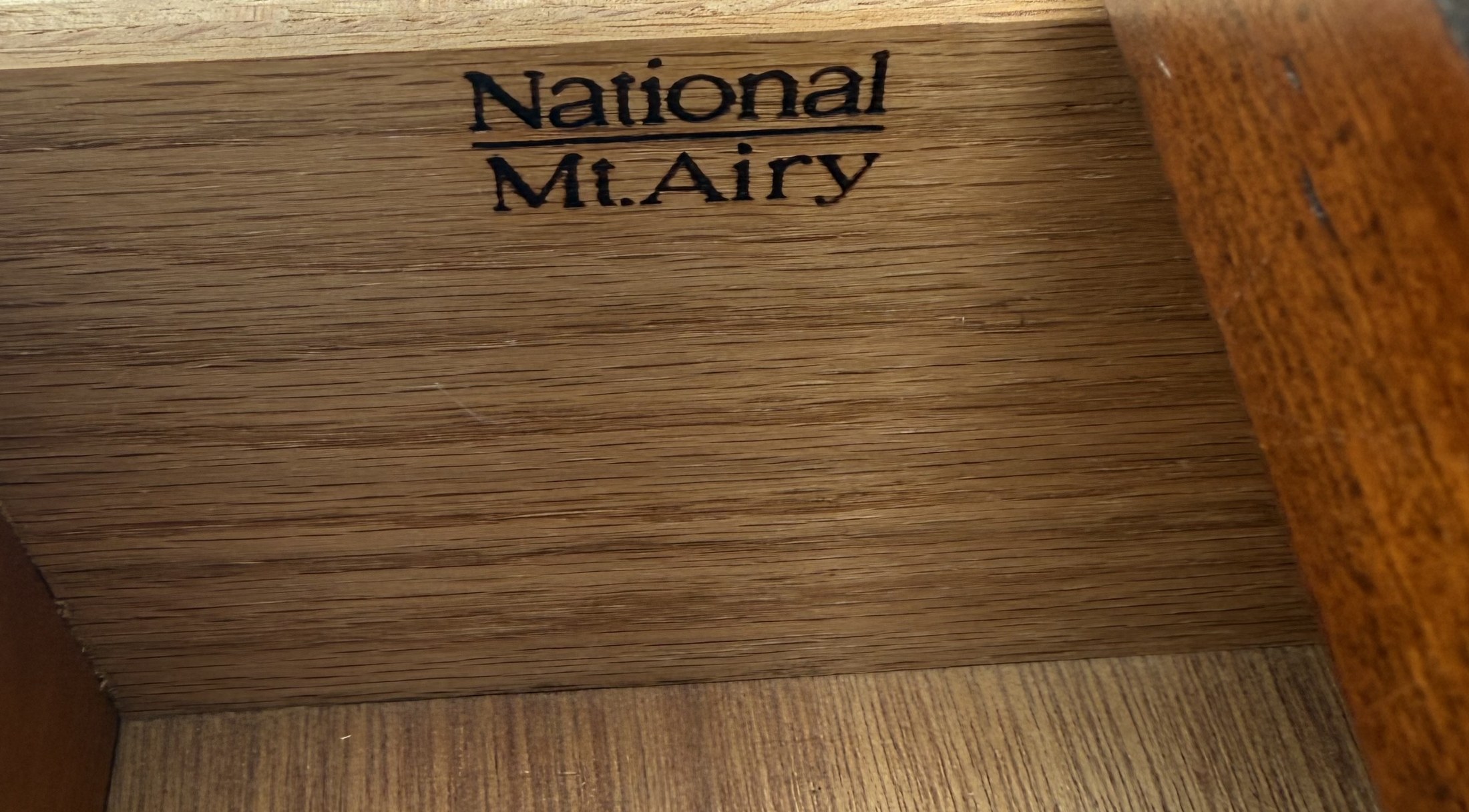 National Mt. Airy Campaign-Style Three-Drawer Chest — view 15