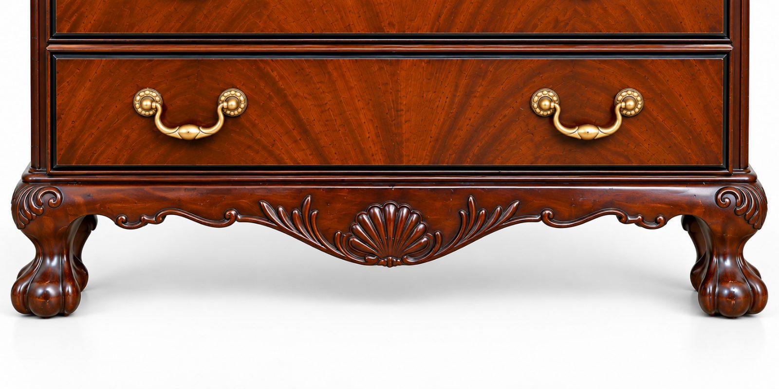 Vintage Drexel Chippendale-Style Seven-Drawer Tall Chest — view 7