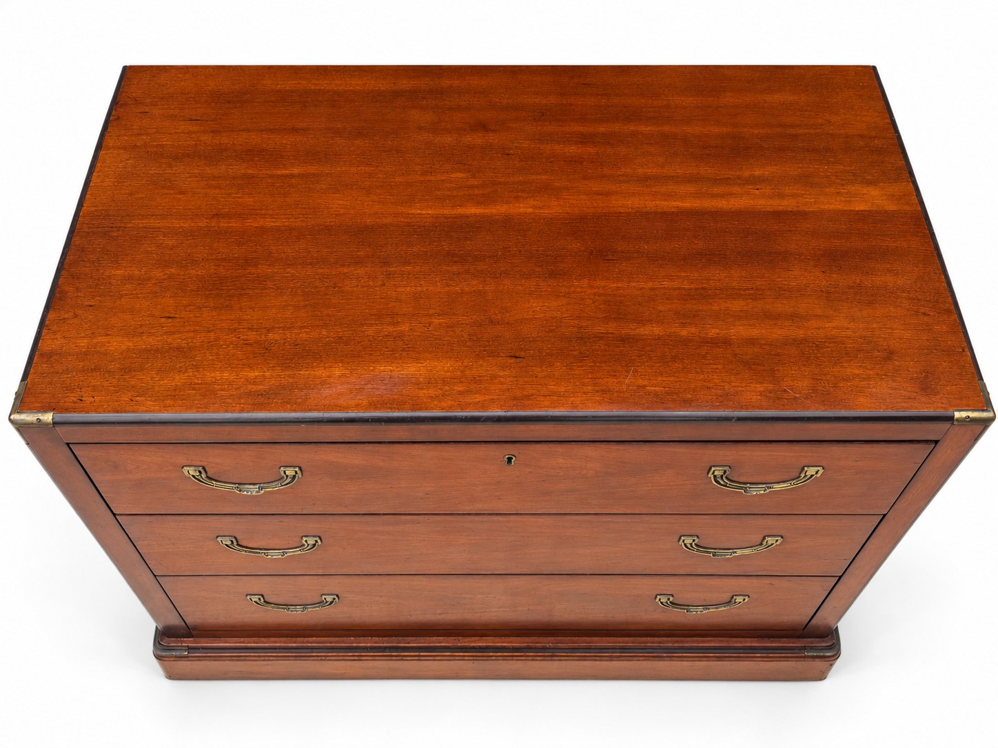 National Mt. Airy Campaign-Style Three-Drawer Chest — view 9