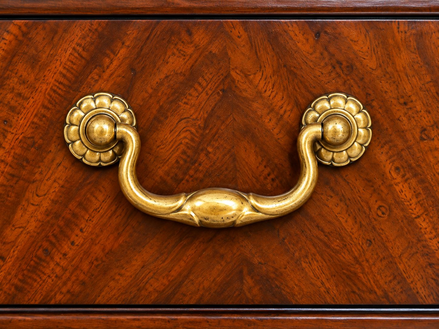 Vintage Drexel Chippendale-Style Seven-Drawer Tall Chest — view 5