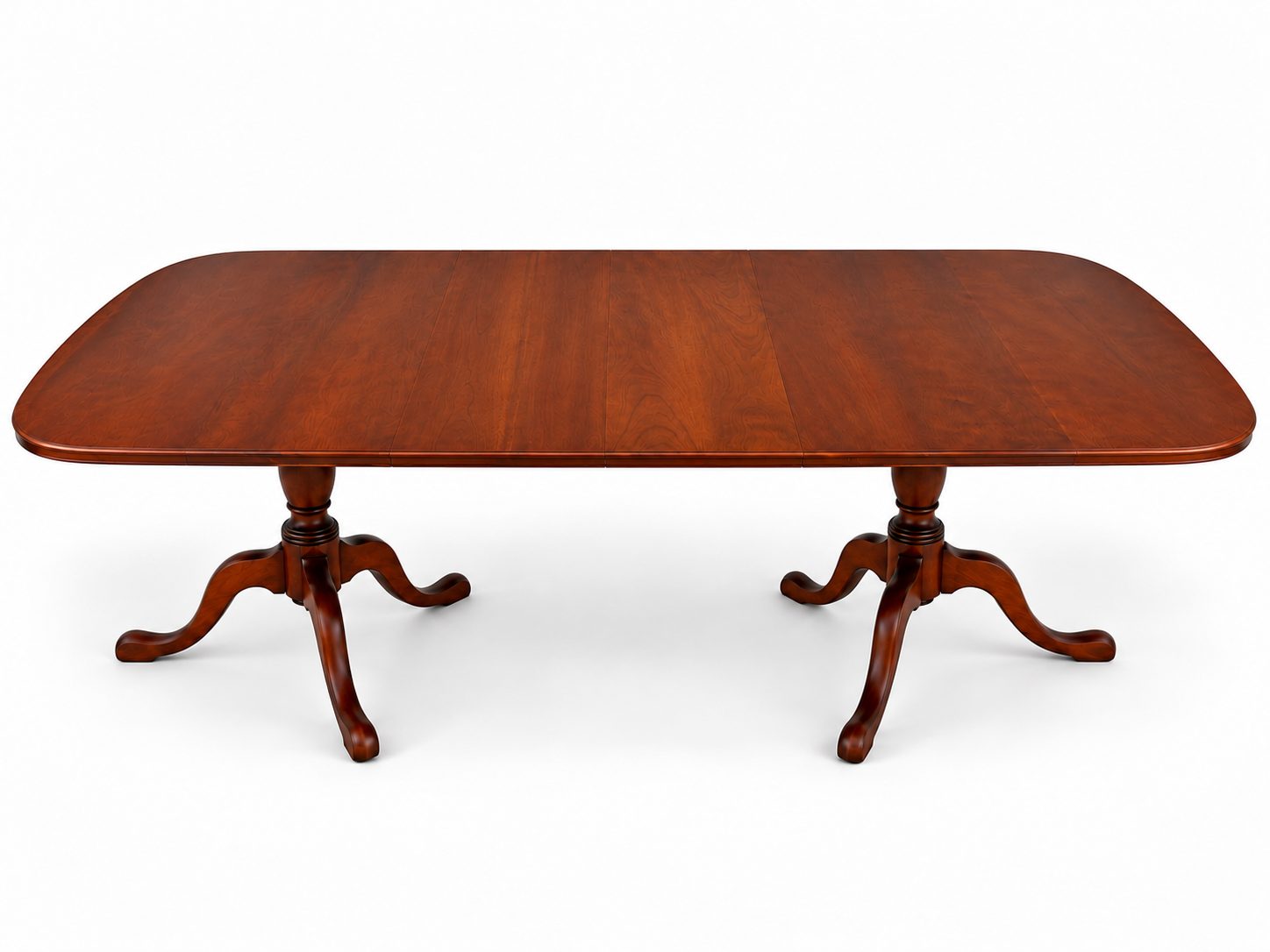 Kittinger Traditional Double Pedestal Dining Table with 3 Extension Leaves — view 3