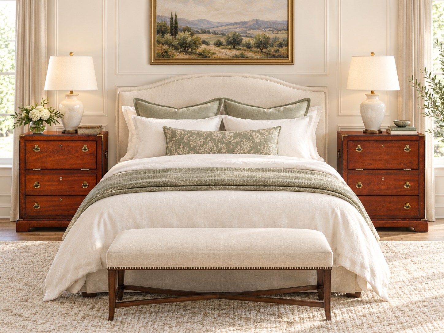 National Mt. Airy Campaign-Style Nightstands — Pair — view 2