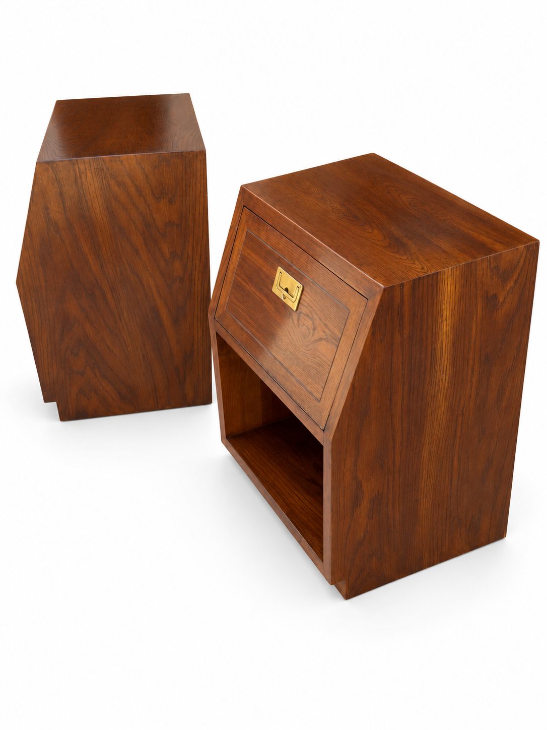 Pair of Vintage Henredon Campaign-Style Nightstands — view 8